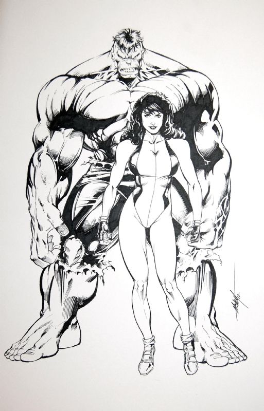 Mulher Hulk Para Colorir