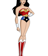 Desenho da Mulher-Maravilha da Liga da Justiça