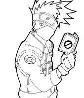 desenhos para colorir naruto kakashi