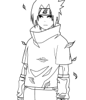 Naruto e Sasuke e filhos para colorir - Imprimir Desenhos