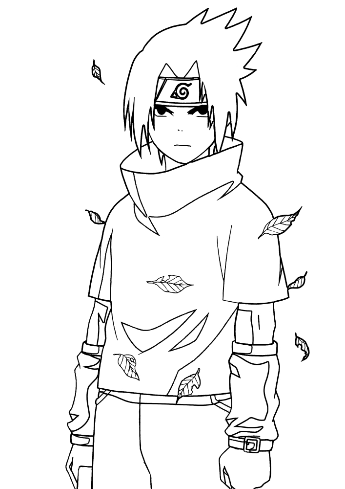 Sasuke para colorir - Desenhos Imprimir