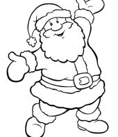 Desenho do Papai Noel para colorir