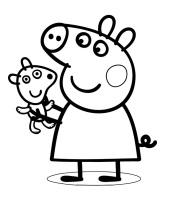 Peppa Pig Coloring Page 02