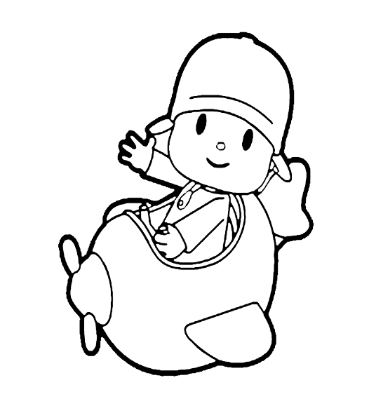 Desenhos para colorir Pato e Elly com Pocoyo - Desenhos para colorir grátis  para imprimir