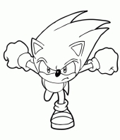 Sonic de frente (correndo)