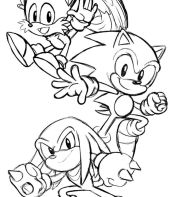 Sonic, Tails e Knuckles