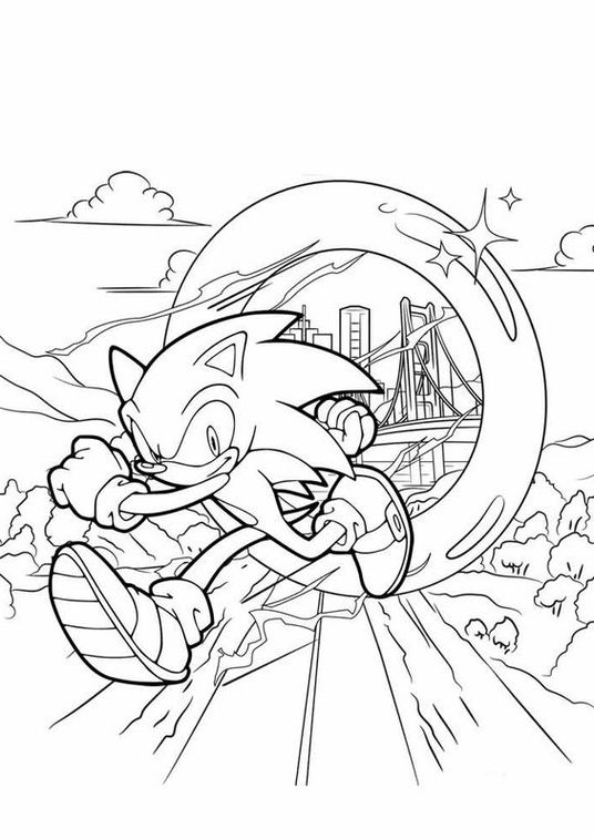 Desenhos para colorir sonic - Atividades Educativas