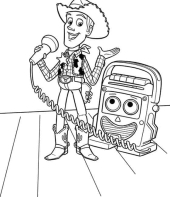 Desenho do Woody para colorir