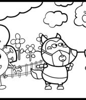 Desenhos para colorir de Wolfoo e Lucy - Desenhos para colorir gratuitos  para imprimir