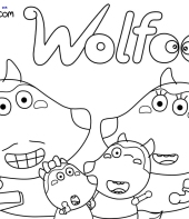 Vamos Colorir Desenhos Wolfoo /Desenho Infantil em Português  #desenhoinfantil 