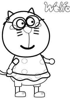 Desenhos do Wolfoo para colorir