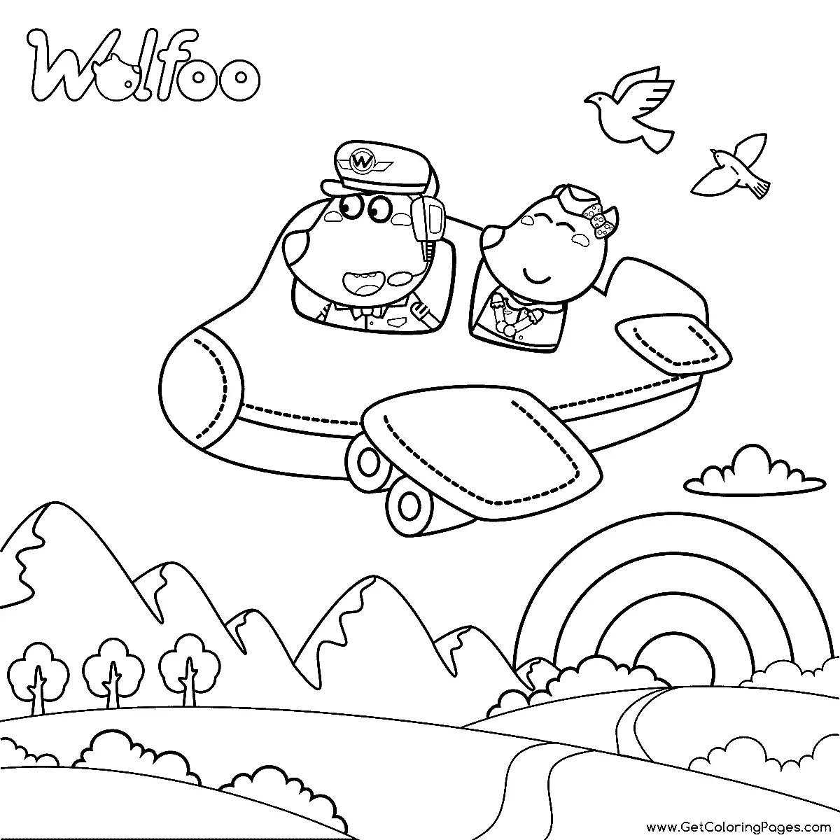 Desenhos de Wolfoo para Colorir