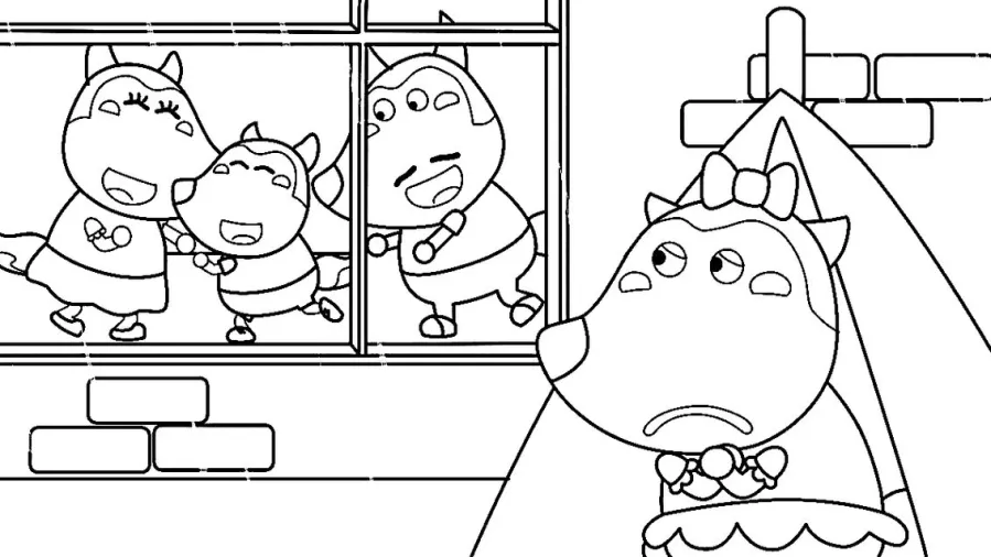 Desenhos para colorir de Wolfoo e Lucy - Desenhos para colorir gratuitos  para impressão