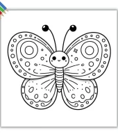 Borboletas para colorir