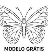 Borboletas para colorir