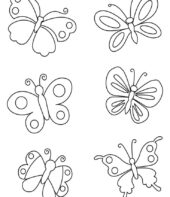 Borboletas para colorir