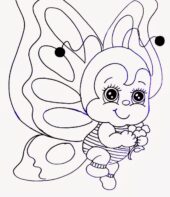 Borboletas para colorir