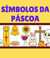 Símbolos da Páscoa para colorir