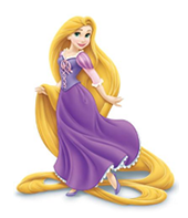 Rapunzel para colorir