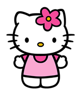 Galeria com 94 imagens da Hello Kitty para colorir