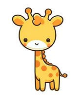 Girafas para colorir