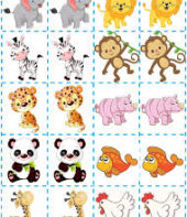 Jogo da memória para imprimir e recortar