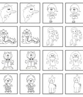 Jogo da memória para imprimir e recortar