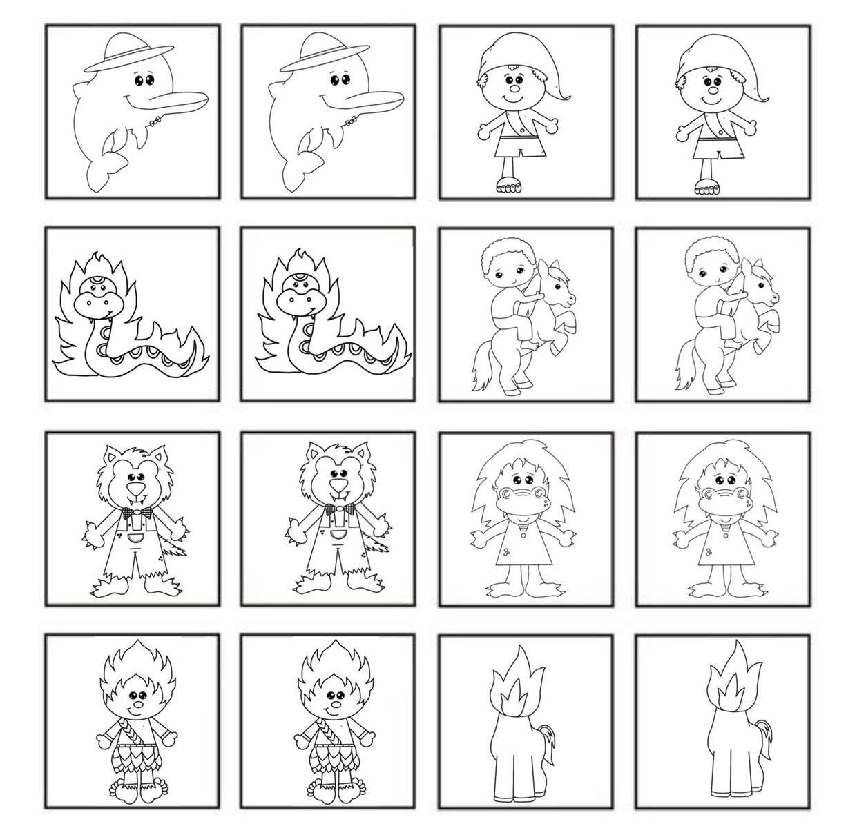 Jogo da memoria para imprimir