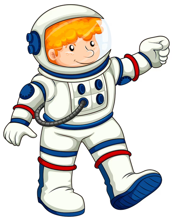 Astronautas para colorir