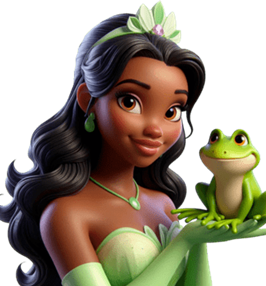 Galeria de desenhos da Princesa e o Sapo para colorir