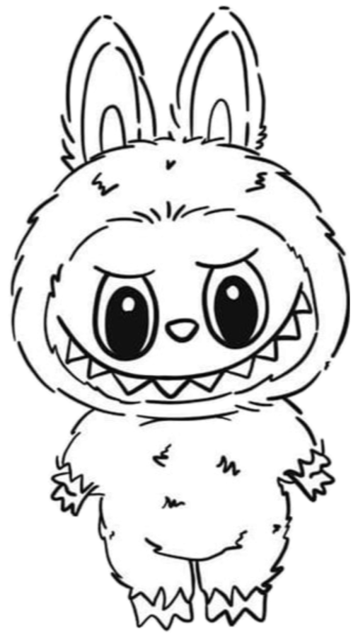Labubu para colorir