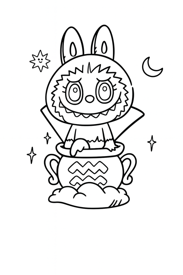 Labubu para colorir