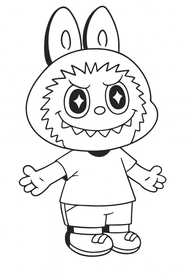 Labubu para colorir