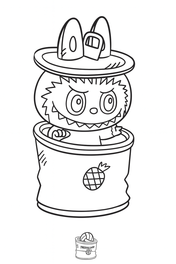 Labubu para colorir
