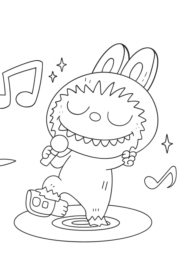 Labubu para colorir