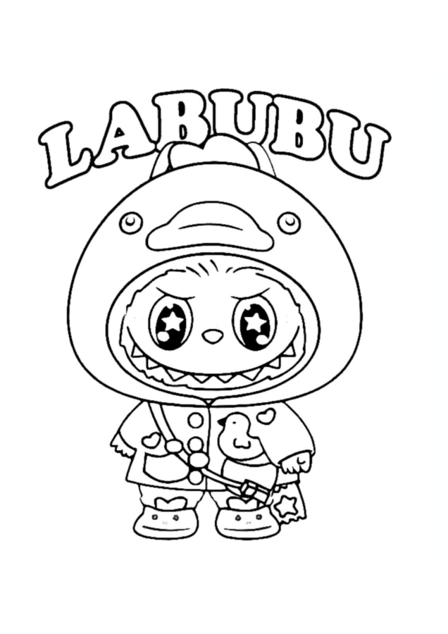 Labubu para colorir