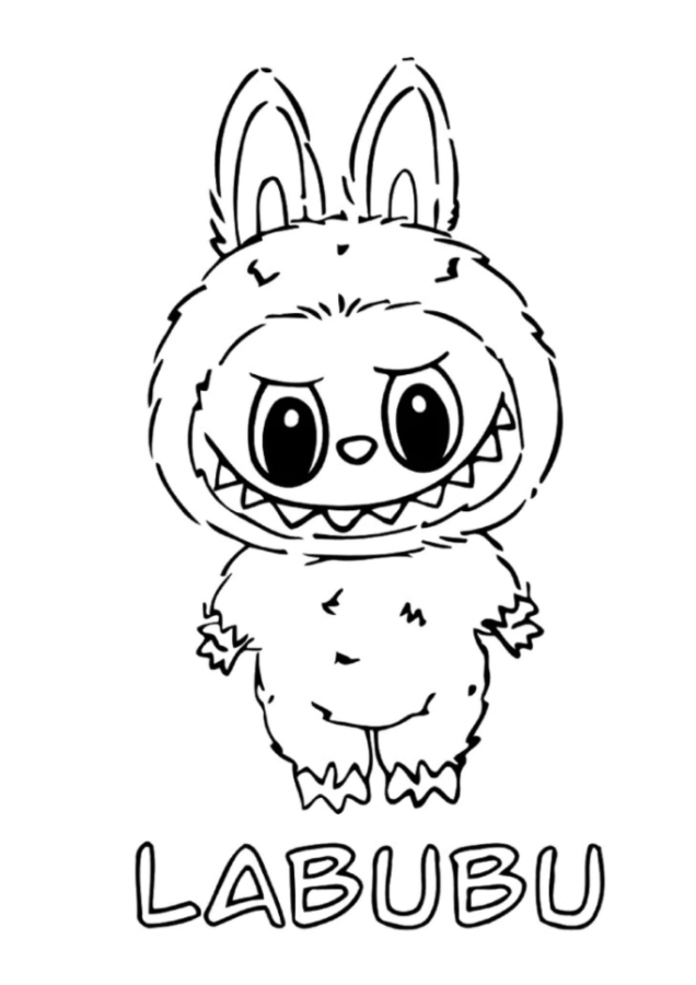 Labubu para colorir
