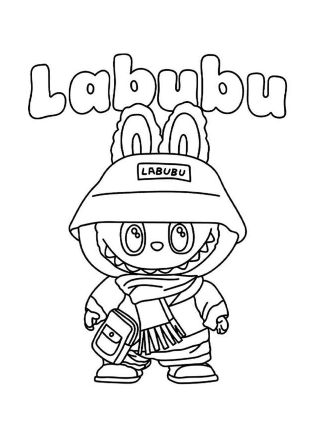 Labubu para colorir