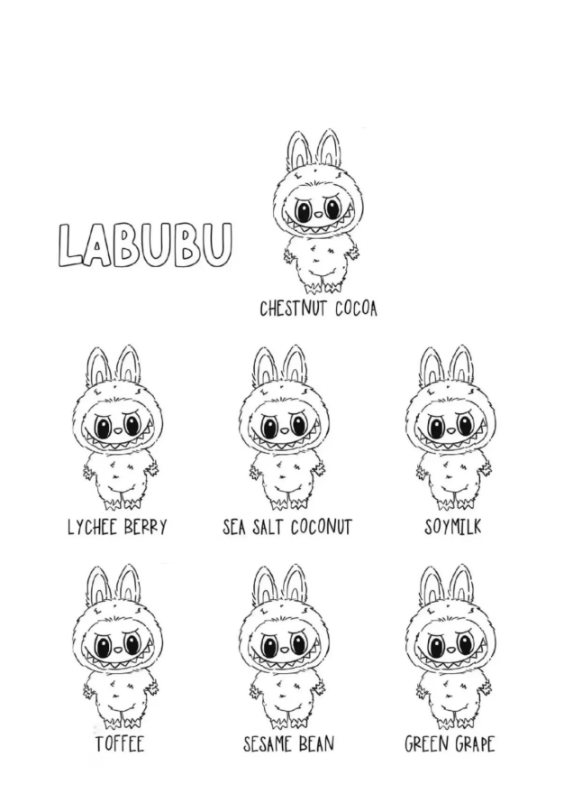 Labubu para colorir