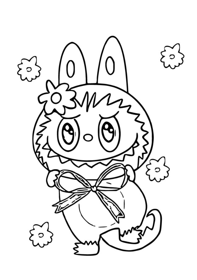 Labubu para colorir